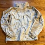 The North Face hyvent white and beige shell jacket size medium Photo 0