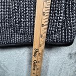 Banana Republic  Blazer 8 Black White Tweed Italian Fabric Zip Up Paris Jacket Photo 10