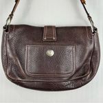 Coach Chelsea Signature Sufflette Vintage Brown Leather Shoulder Bag Y2K Purse Photo 5