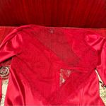 Victoria's Secret Red satin robe kimono M/L Photo 8