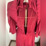 ASOS  Pleated Sheer And Solid Crop Top Midi Dress size 2 special occasion Photo 4