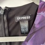 EXPRESS | Floral Long Sleeve Dress - Purple and Pink Photo 1