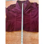 Roz & Ali  Women’s Burgundy Corduroy Blazer Jacket Size 22/24 Photo 6