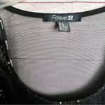 Forever 21  Women's Sequin Style Black Mesh Back Holiday Style Dress Sz M Photo 10