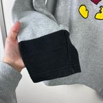 Vintage Disney Christmas Women's Mickey Mouse Mock Neck Gray Sweatshirt Large Photo 2