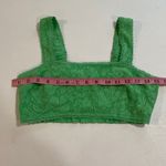 American Eagle  Green Floral Lace Bralette Crop Top Women’s Size S Photo 3