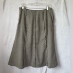 Perry Ellis Y2K  size 10 white black houndstooth skirt Photo 6