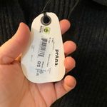 prAna  Milani Polo v-neck ribbed sweater in charcoal grey. Stretch, slim fit med. Photo 2