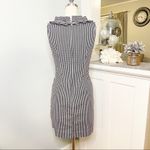 Talbots  Gingham Ruffled Sheath Dress Black and White Check Print 2 XS Photo 4