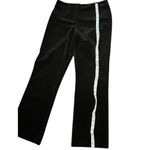 Lilly Pulitzer Mid Rise Jacquard Floral Black Velvet Flared Pants Womens Size 6 Photo 5