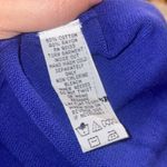 Bob Mackie  Women’s Wearable Art Stripe Sleeve Blue Sweater Size Medium New NWT Photo 3