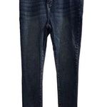 Akira  Women's High Rise Skinny Jeans Sparkle Rhinestone Blue Size 9 Photo 0