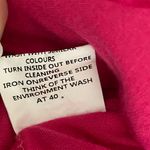 Yoins Hot Pink Cold Shoulder Scoop Neck Oversized Blouse Medium Photo 8