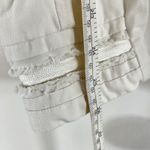 Cache Jacket Womens Size M Button Up Y2K White Fitted 2000s VTG Beaded Lace Size M Photo 9