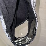 Nicole Miller swimsuit NEW plunge One Piece white Black feather print swimwear Photo 5