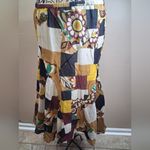 NWT Chelsea & Theodore Blue Red Midi A Photo 1