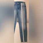 L'Agence L’Agence Women Light Blue Jeans Size 25 Pre-Owned Raw Hem Photo 5