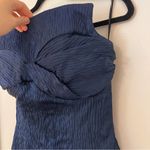 Tove Ida Bow Strapless Top Navy Blue Size 6 Photo 9