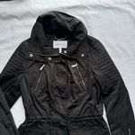 BCBGeneration Black Nylon Zipper Detail Moto Jacket Biker Streetwear Motorcycle Photo 2