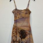 Urban Outfitters  Sheer Mesh Greece Sunset Slip Dress Size XS Y2K Aesthetic Photo 3