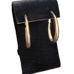 Gold Fashion Hoop Earrings Snap Closure Photo 0