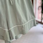 ZARA  Sage Green Drawstring Sleep Pajama Shorts NWT S Photo 5
