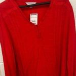 Counterparts  extra large blouse, TJ Maxx price tag still on! Beautiful red Photo 0