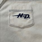 Harley Cropped VNeck TShirt Beige Size Large Photo 3