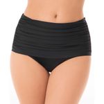 MiracleSuit New. black hi-waisted skirted front bikini bottom. Retails $90. Size Photo 2