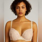 Adore Me Blush Pink Lace Padded Bra 32D NWT Underwire Adjustable Photo 0