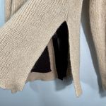 The Vintage Shop Coronia Vintage 70s Mohair Blend Beige Brown Tie Front Bell Sleeve Cardigan M Photo 5