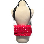 FESTIVAL POLKA DOT CROSSBODY BAG RED WHITE PURSE ADJUSTABLE Photo 4