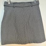 H&M Divided A- Line Mini Skirt Black White Checkered Used Size 4 Photo 2
