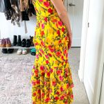 Lovers + Friends revolve Dipinto Oro Yellow Floral Ruffle Maxi Dress Photo 3