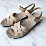 Easy Spirit  Beige Leather Strappy Sandals Comfy Adjustable Ankle Womens Sz 7.5 N Photo 1