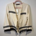 ZARA NWT fringe cardigan size small Photo 4