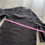MOTH Anthropologie Chester Black Bell Sleeve Rayon Blend Sweater Dress Tunic S Photo 6