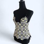 Yellow and black Y2K vintage lace trimmed cami By Cassandra Size Medium Photo 6