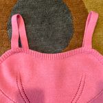 English Factory Pink Crop Sweater Tank Top Shirt Women’s Size Small Photo 1