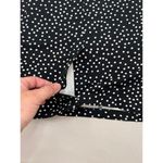 T Tahari  Midi Pencil Skirt Size S Black White Polka Dot Slit Leg Tummy Control Photo 8