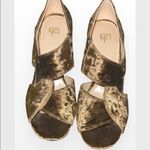 CAbi Olive Velvet Block Heels US Size 7” Photo 1