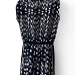 Parker  100% Silk Black and White Vintage Silk Dress with Drawstring Sz XS Photo 1