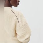 Everlane  The Texture Cotton Crew Neck Sweater Chunky Knit Beige Photo 1