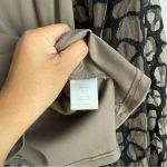 Samuel Dong Women’s Lace Textured Collared Button Down Long Sleeve w/Camisole‎ L Tan Size L Photo 13