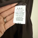 ALC Frank A.L.C. Adeline Ruched Asymmetrical Midi-Skirt in Cocoa - Size S Photo 7