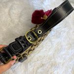 Coach y2k 2007 Black Brown Jacquard Hobo Signature Shoulder Bag Photo 5