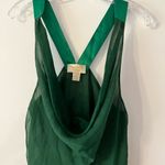 Victoria's Secret  Gold Label Emerald Green Slip Chemis  Built in Shorts Sheer L Photo 11