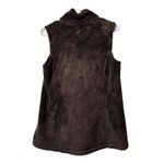 The North Face Women Size Small full zip fleece Vest Light Grey Preppy Hiking Photo 1