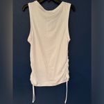 Good American  Women’s Ruched White Tank Top Size 5 Photo 5