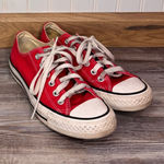 Converse  All Star Unisex Red Lace Up Low Top Punk Sneaker Shoe Mens 5 Womens 7 Photo 0